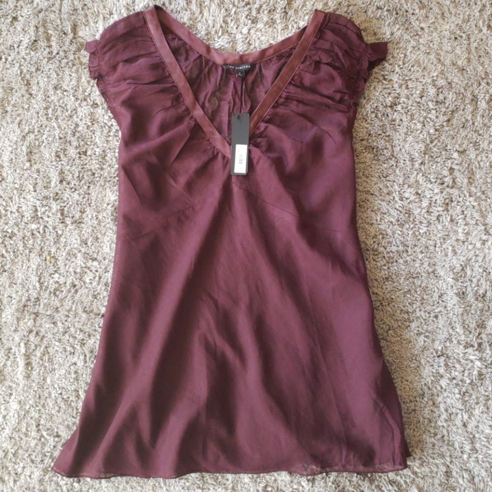 The Limited Dark Purple blouse